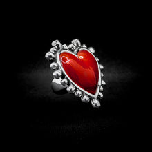Cargar imagen en el visor de la galería, ANILLO CORAZÓN ELECTROFORMADO