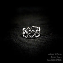 Cargar imagen en el visor de la galería, ANILLO CORAZONES BANDA
