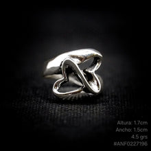 Cargar imagen en el visor de la galería, ANILLO DOBLE CORAZÓN
