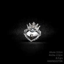 Cargar imagen en el visor de la galería, ANILLO CORAZÓN CORONA
