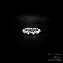 Cargar imagen en el visor de la galería, ANILLO BANDA CORAZONES
