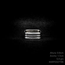 Cargar imagen en el visor de la galería, ANILLO BANDA CUADRADA
