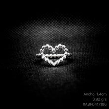 Cargar imagen en el visor de la galería, ANILLO CORAZÓN CUENTAS
