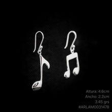 Cargar imagen en el visor de la galería, ARETE NOTA MUSICAL
