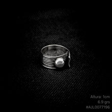 Cargar imagen en el visor de la galería, ANILLO BANDA ABSTRACTA
