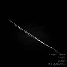 Cargar imagen en el visor de la galería, PULSERA PLATA LÍQUIDA 3 HILOS
