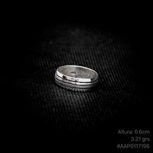 Cargar imagen en el visor de la galería, ANILLO BANDA LÍNEAS
