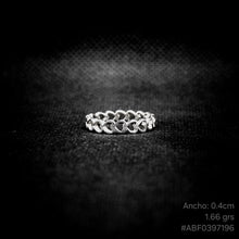 Cargar imagen en el visor de la galería, ANILLO BANDA CORAZONES
