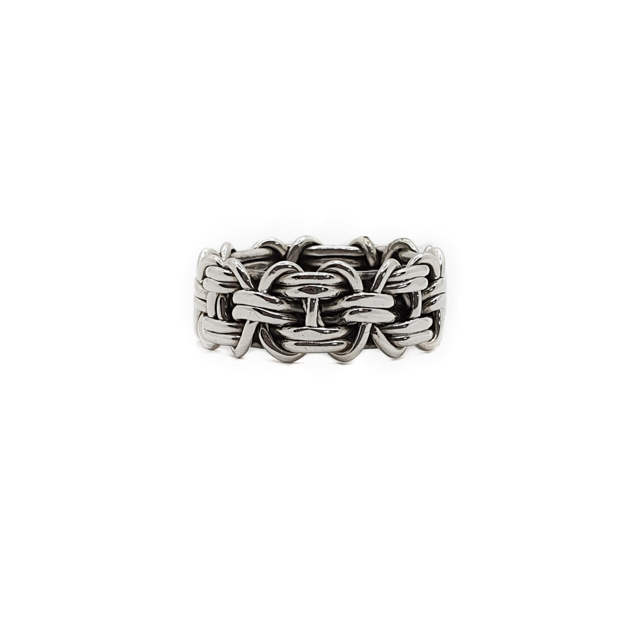 ANILLO BANDA NUDO DOBLE