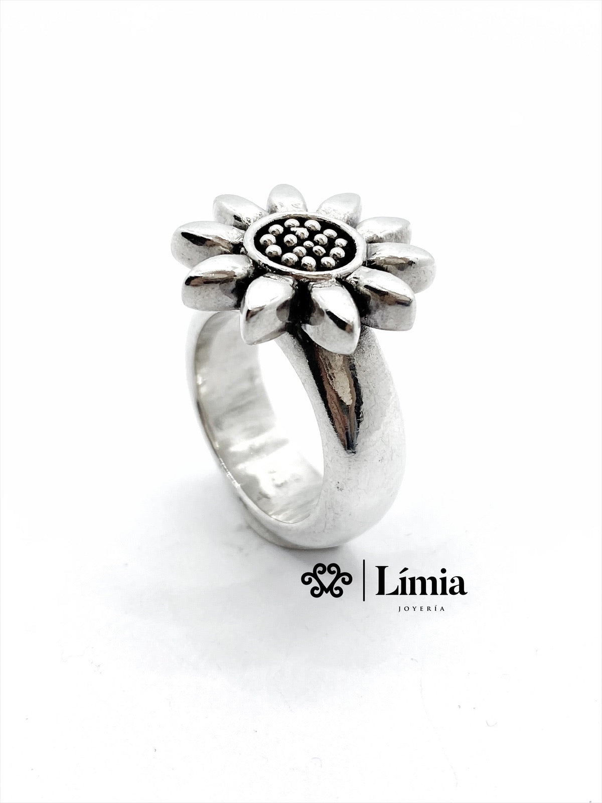 ANILLO ELECTROFORMADO GIRASOL CHICO