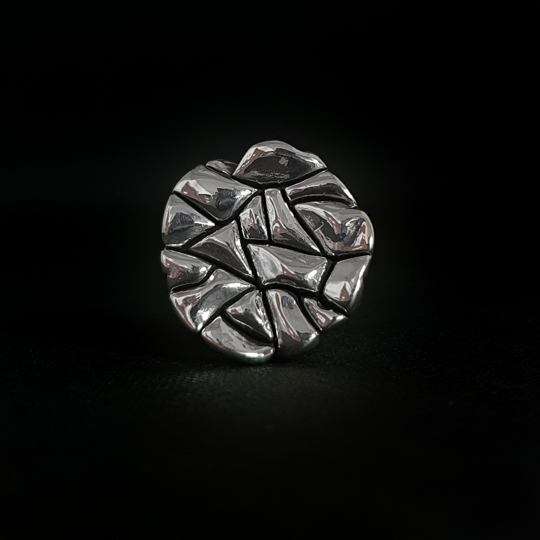 ANILLO ELECTROFORMADO CRAQUELADO