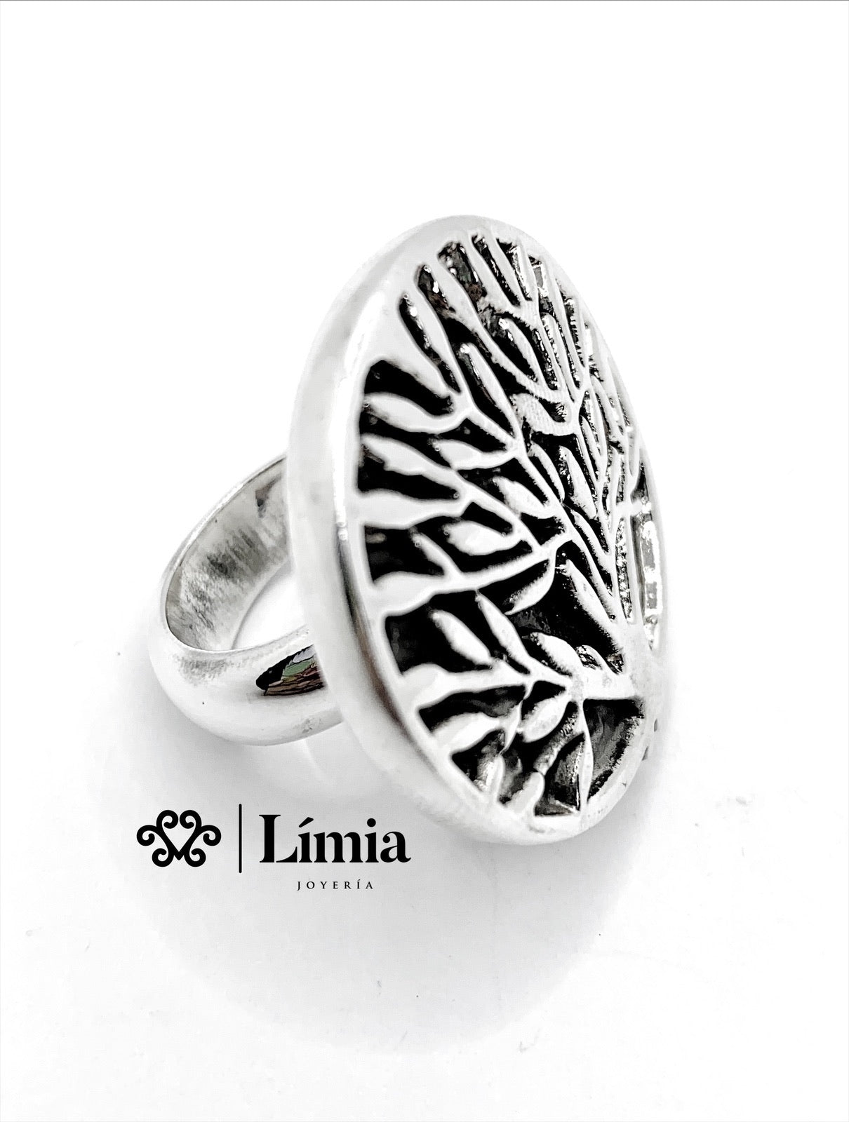 ANILLO ELECTROFORMADO ÁRBOL DE LA VIDA GRANDE