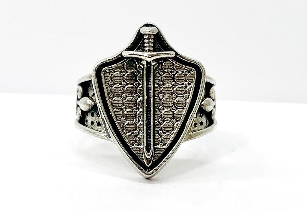 ANILLO ESCUDO MEDIEVAL