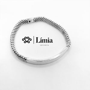 PULSERA TEJIDO PETATILLO CON PLACA