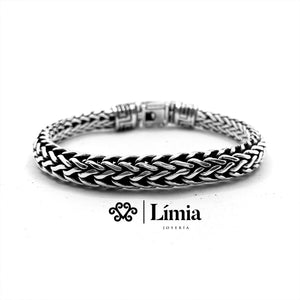 PULSERA TEJIDO ESPIGA CORTE ÓVALO