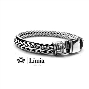 PULSERA TEJIDO ESPIGA CORTE ÓVALO